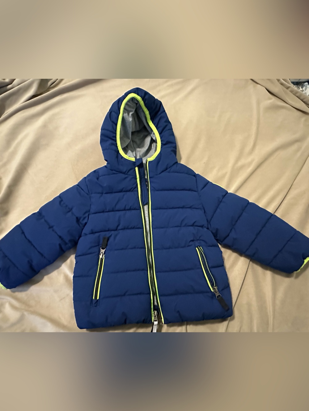 Gerry Weber Green Jacket with Navy and Neon Trim Size 3T